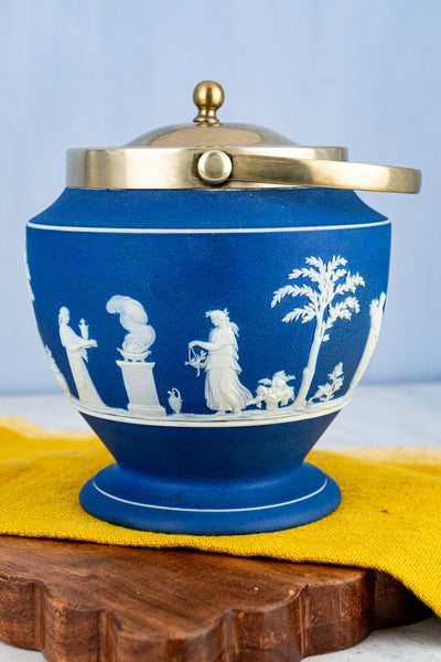 Antique Wedgwood Jasperware Biscuit Barrel