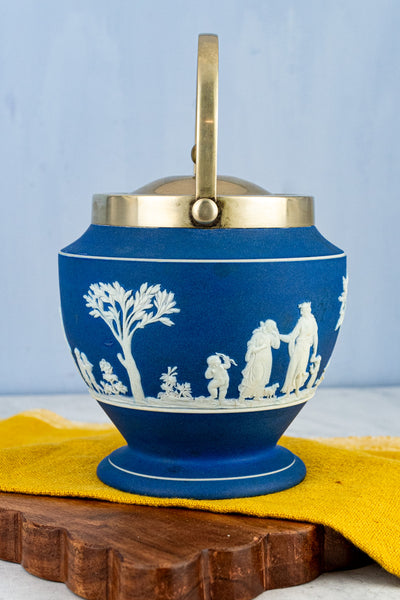 Antique Wedgwood Jasperware Biscuit Barrel