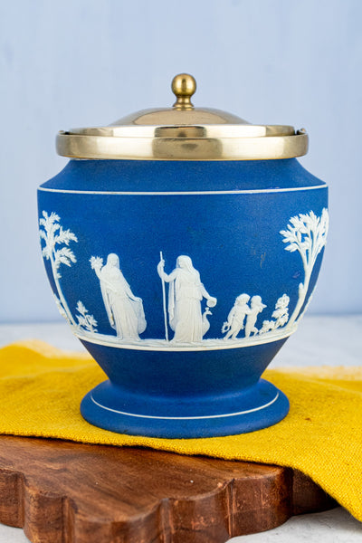 Antique Wedgwood Jasperware Biscuit Barrel