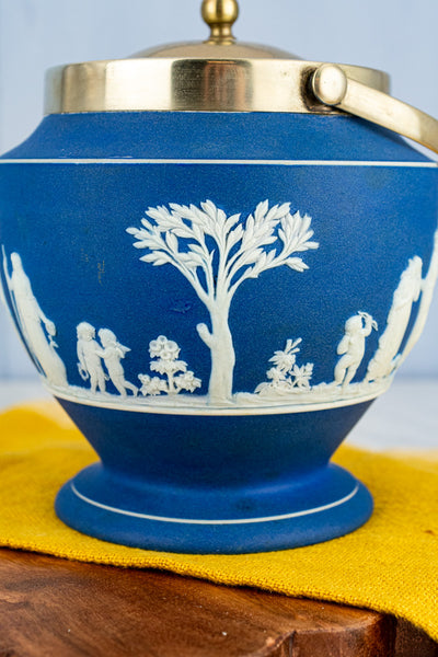Antique Wedgwood Jasperware Biscuit Barrel