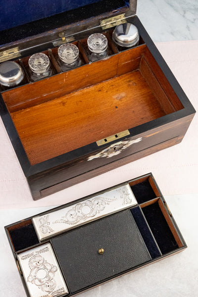 Victorian Rosewood Traveling Box