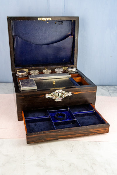Victorian Rosewood Traveling Box