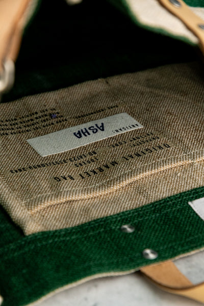 Apolis Field Green P.O.S.H. Market Bag with Shoulder Strap