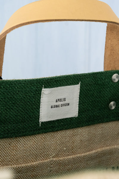 Apolis Field Green P.O.S.H. Market Bag with Shoulder Strap