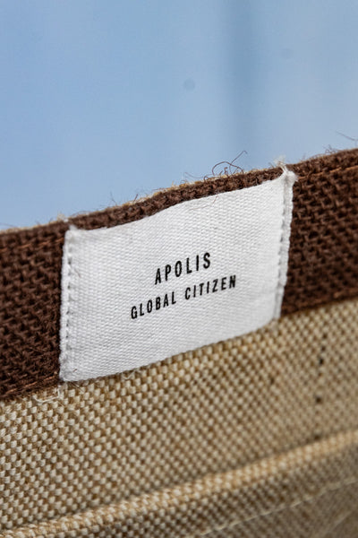Apolis P.O.S.H. Market Tote with Shoulder Strap in Russet