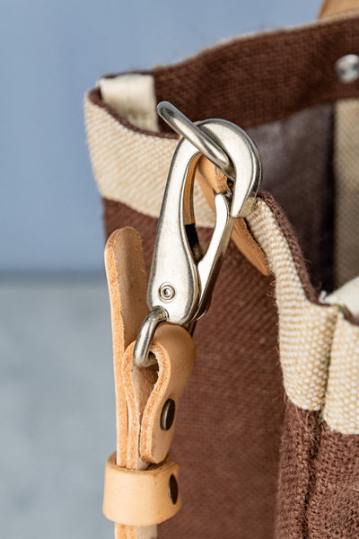 Apolis P.O.S.H. Market Tote with Shoulder Strap in Russet