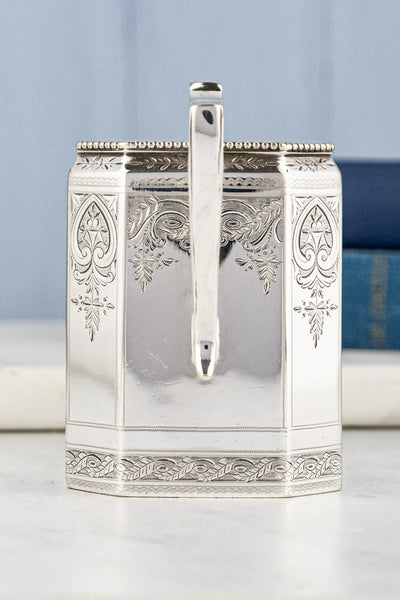 Antique Octagonal Silverplate Tea Service