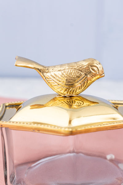 Brass Bird Trinket Box