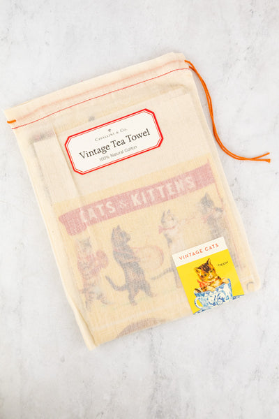 Cats & Kittens Tea Towel