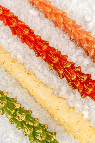 Christmas Tree Taper Candles - Set of 2