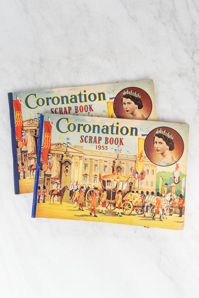 Vintage Queen Elizabeth II Coronation Scrapbook