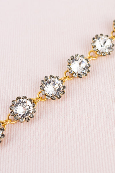 French Crystal Flower Bracelet