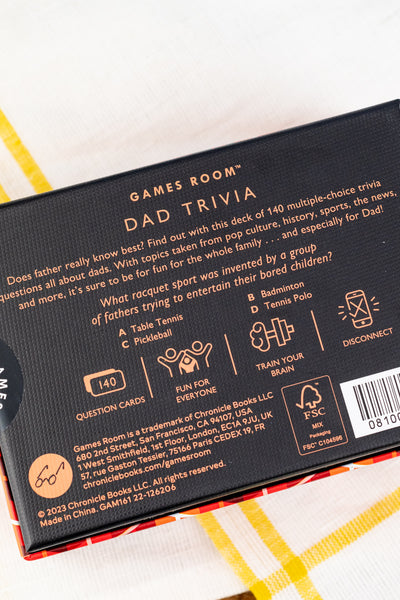 Dad Trivia Game