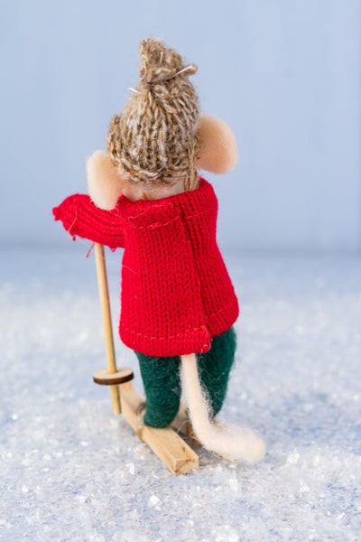 Downhill Dean Mouse Ornament