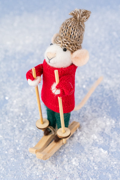 Downhill Dean Mouse Ornament