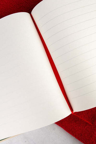 Embroidered Christmastide Pomegranate Guest Book