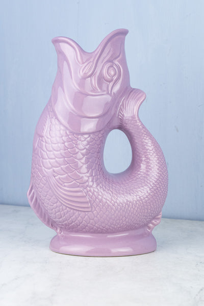 English Ceramic Fish Gluggle Jug