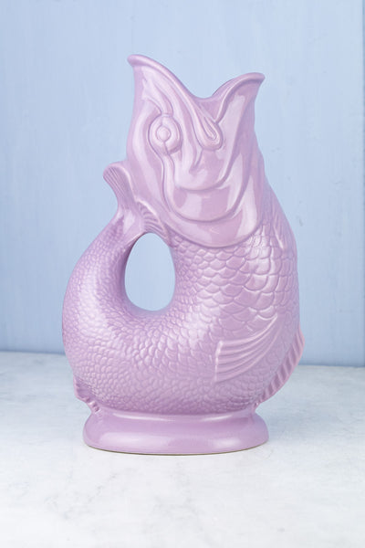 English Ceramic Fish Gluggle Jug