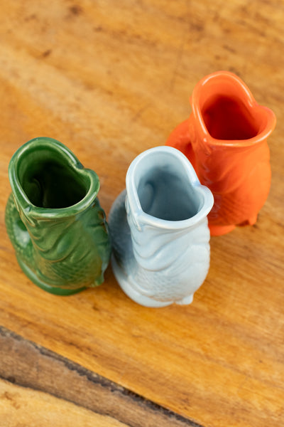 English Ceramic Fish Mini Gluggle Jug
