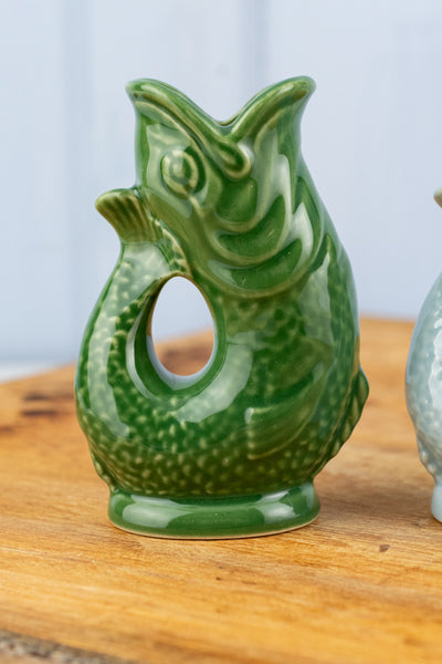 English Ceramic Fish Mini Gluggle Jug