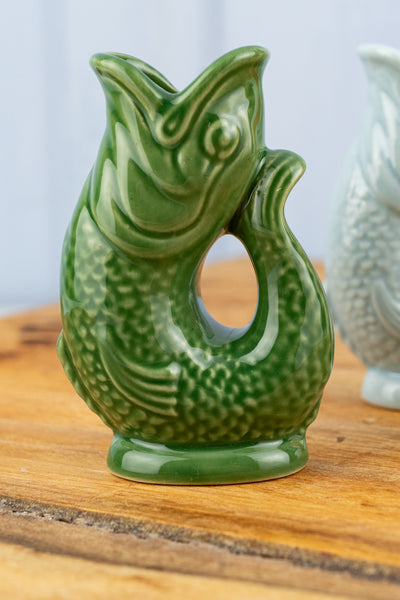 English Ceramic Fish Mini Gluggle Jug