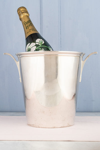 English Deco Silverplate Champagne Bucket