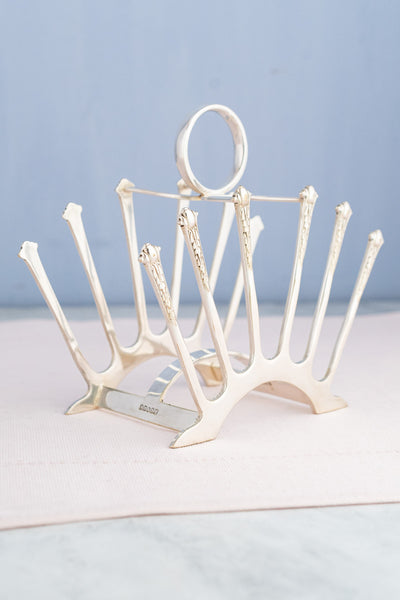 Antique English Silverplate Toast Rack