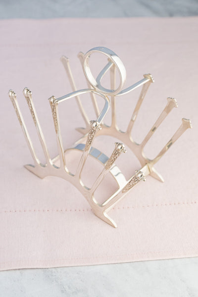 Antique English Silverplate Toast Rack
