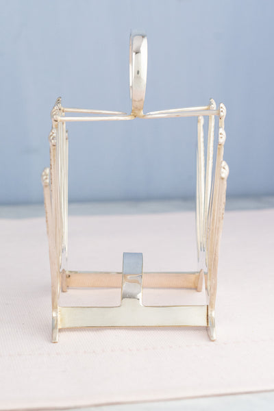 Antique English Silverplate Toast Rack