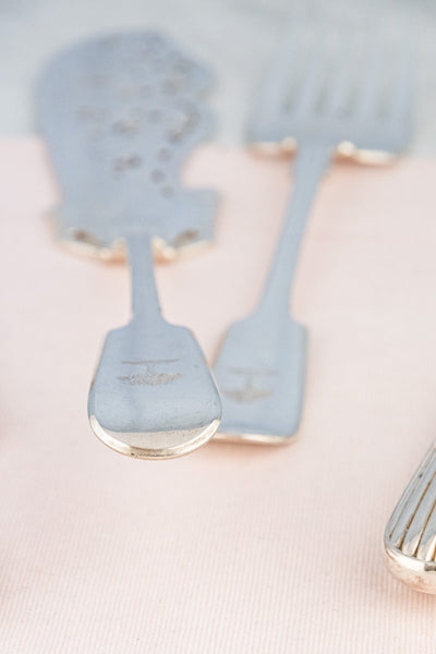 English Silverplate Fish Servers