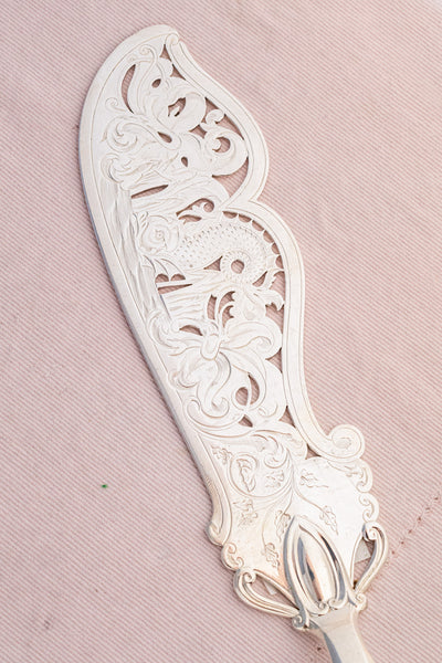 English Silverplate Fish Servers