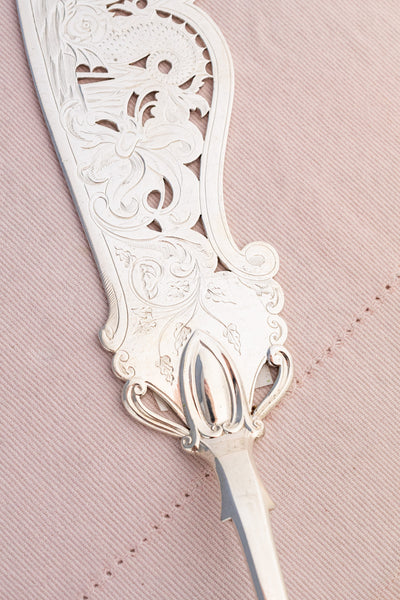 English Silverplate Fish Servers