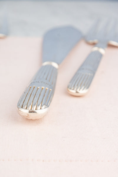 English Silverplate Fish Servers