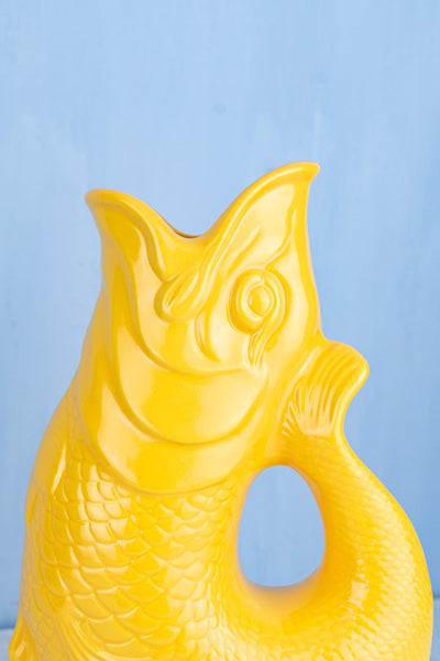 English Ceramic Fish Gluggle Jug