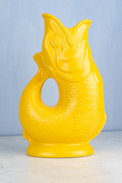 English Ceramic Fish Gluggle Jug