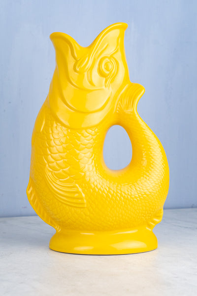 English Ceramic Fish Gluggle Jug