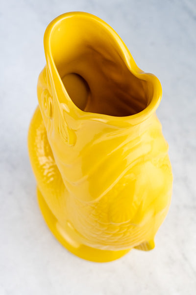 English Ceramic Fish Gluggle Jug