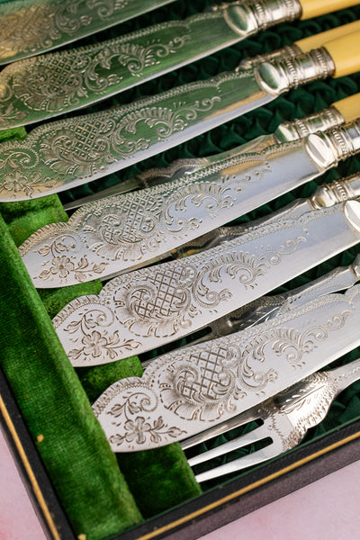 Victorian Fish Service for 6