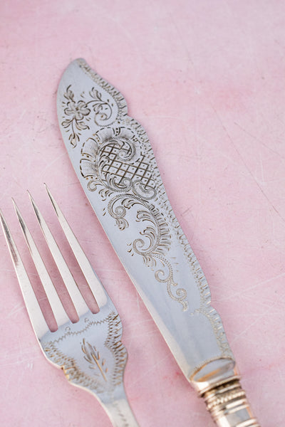 Victorian Fish Service for 6