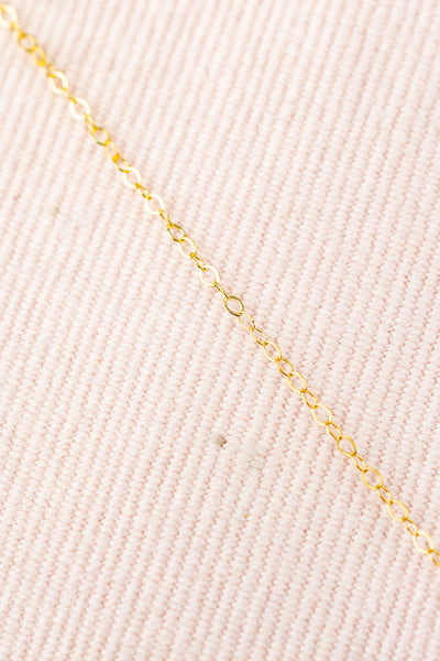Five Pearl Gold Chain Necklace