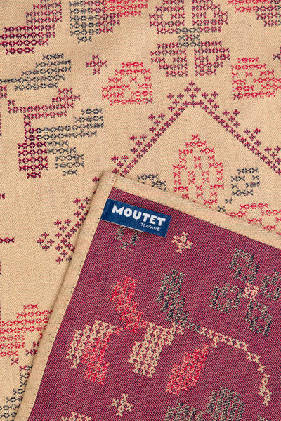 Fraisier Cross-Stitch Moutet Towel