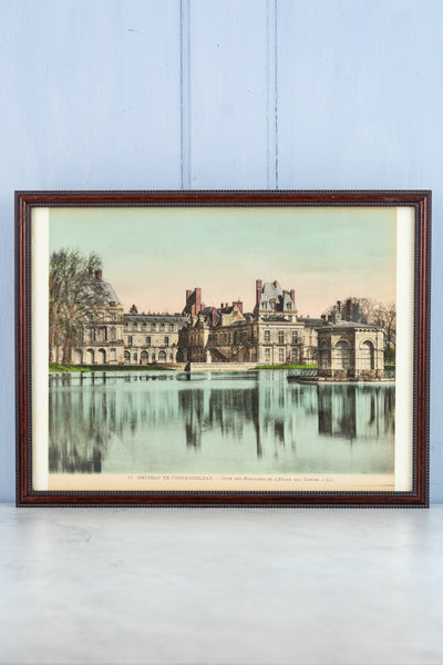 Framed Fontainebleau Handtinted Photograph