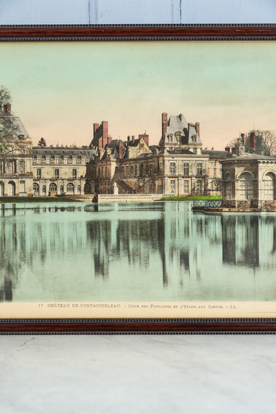 Framed Fontainebleau Handtinted Photograph