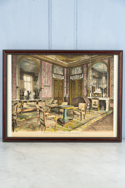 Framed Fontainebleau Handtinted Photograph