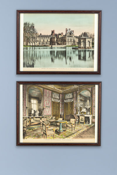 Framed Fontainebleau Handtinted Photograph