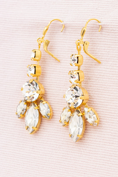 French Art Deco Crystal Earrings