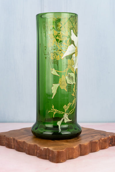 French Art Nouveau Lily Vase Pair