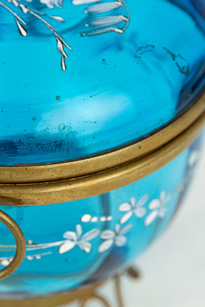 Antique French Art Nouveau Enameled Box
