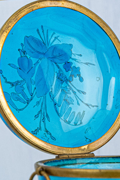 Antique French Art Nouveau Enameled Box