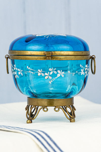 Antique French Art Nouveau Enameled Box